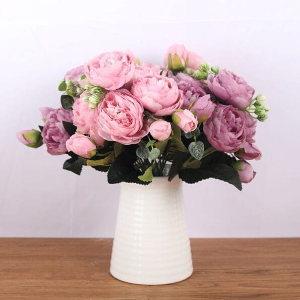Silk Artificial Peony Flowers Set Decorative Flowers & Wreaths