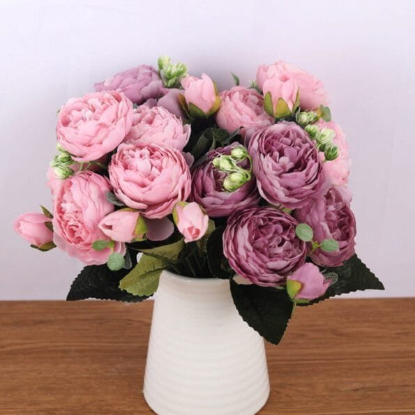 Silk Artificial Peony Flowers Set Decorative Flowers & Wreaths
