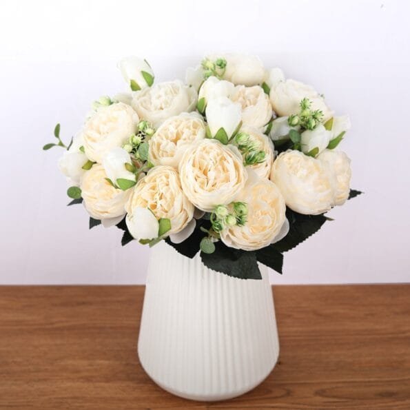Silk Artificial Peony Flowers Set Decorative Flowers & Wreaths