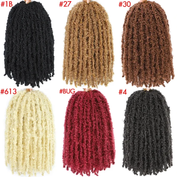 14 12 inch Butterfly Faux Locs Pre looped Distressed Goddess Butterfly Soft Locs Crochets Braids Cheveux Lok Crochet Hair Braids Butterfly Hair Braids