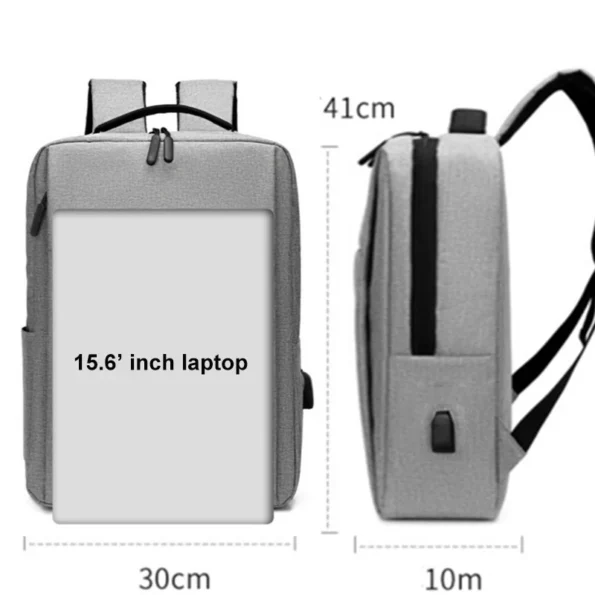 Backpack Nylon Travel Male 15.6 Inch Laptop Backpack USB Charging School Backpacks Waterproof Bag for Men Boys Bags