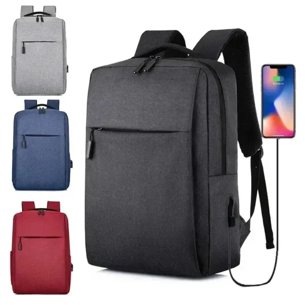 Backpack Nylon Travel Male 15.6 Inch Laptop Backpack USB Charging School Backpacks Waterproof Bag for Men Boys Bags