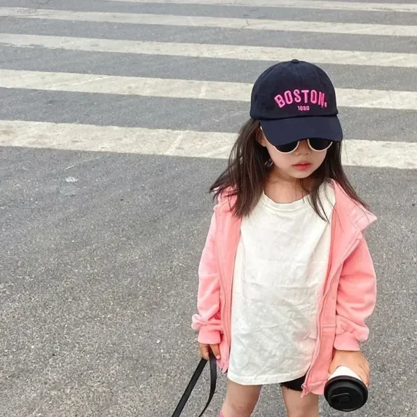 1pc Embroidery Solid Letter Kids Baseball Cap for Children  – Girls and Boys 1501 Baby Accessories