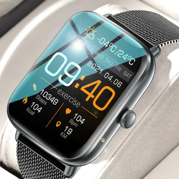 Full Touch Heart Rate Fitness Tracker Bluetooth Smart Watch for Women Tracker Smart Watches