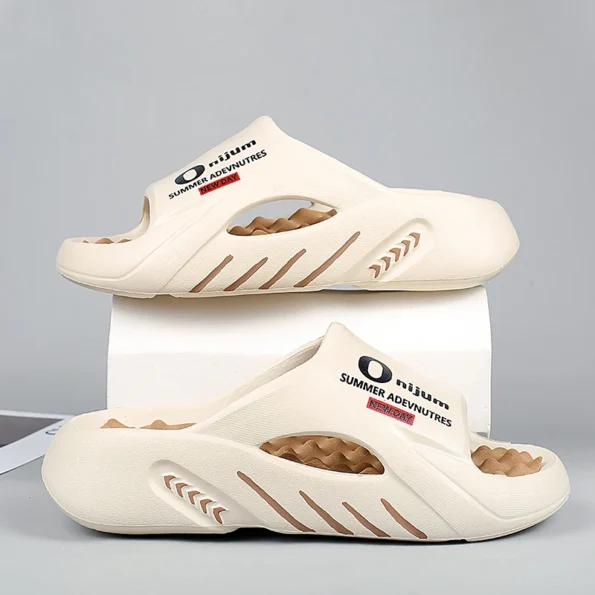 New Massage Indoor Outdoor Beach Slides Slippers  For Men 38-47 Woman Slippers & Flats
