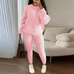 2024-Winter-Two-Piece-Sets-Women-Clothing-Autumn-Fashion-Casual-Solid-Round-Neck-Pullover-Loose-Pit.webp