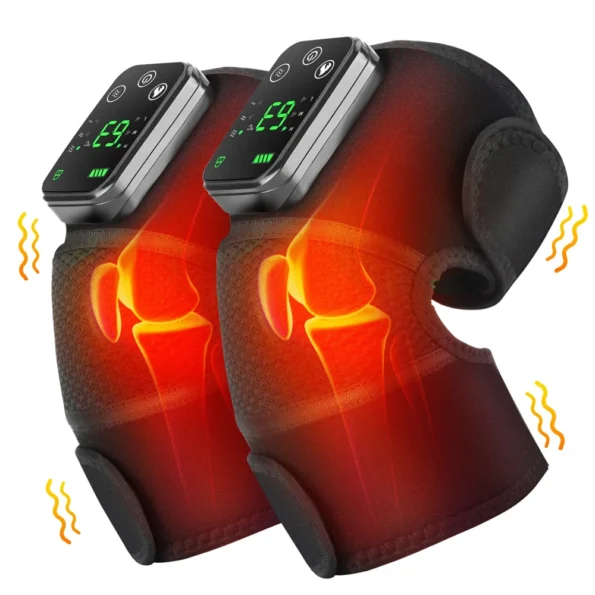 3in 1 Shoulder Knee Eblow Heated Vibration Knee Massager Pad for Joint Pain Relief Health Care Shoulder Arthritis Support Belt Arthritis Wearable Devices