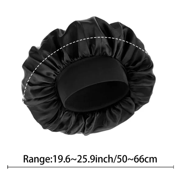 3pcs Women’s Fashion Bonnet Large Wide Edge Elastic Sleeping Hat 3pcs Woman Hats & Caps
