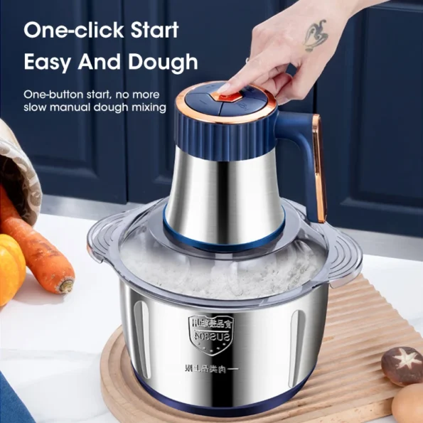 5L Electric Meat Grinders 304 Stainless Steel Food Crusher Multifunctional Vegetable Slicer Chopper Mincer Baby Food Processor – AliExpress 6 Chopper Kitchen Appliances
