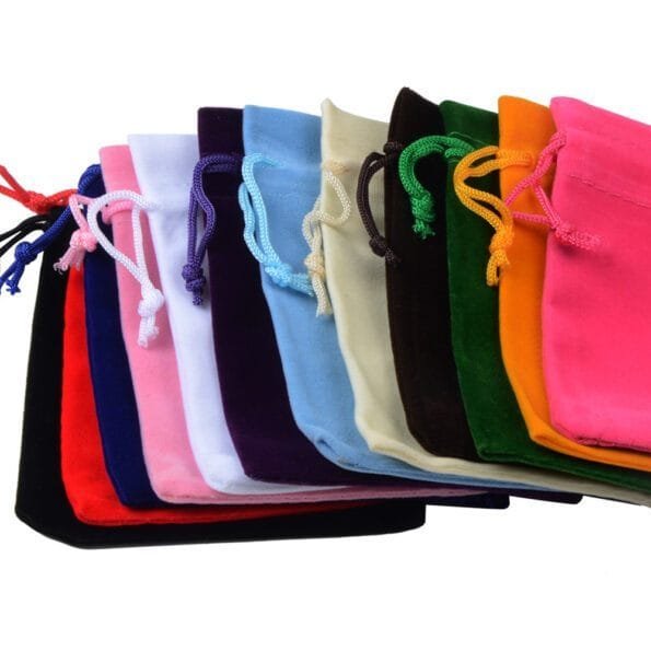 Colorful Velvet Jewelry Bags (10pcs/Set) Girls Bags