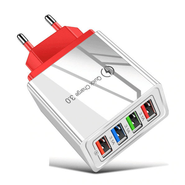 Quick Charge 4-USB Wall Charger Charger