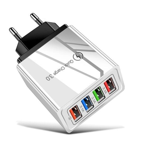 Quick Charge 4-USB Wall Charger Charger