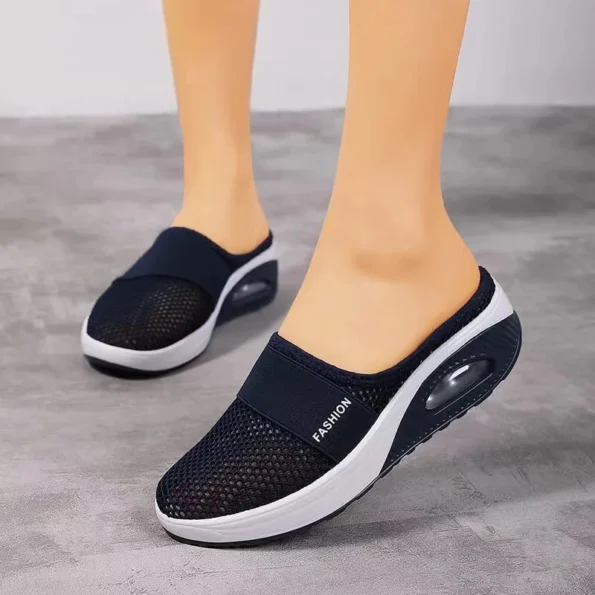 Air Cushion Slip-On Lightweight Slippers Walking Women  Shoes Cushion Woman Slippers & Flats