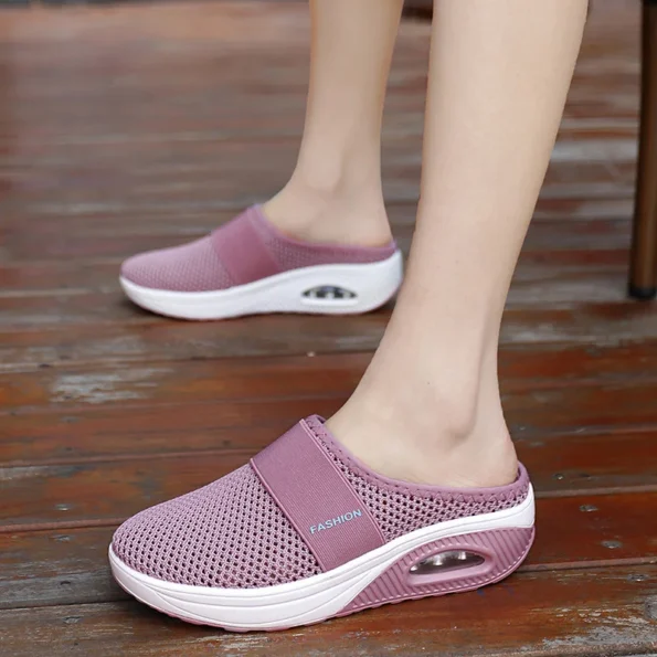 Air Cushion Slip-On Lightweight Slippers Walking Women  Shoes Cushion Woman Slippers & Flats