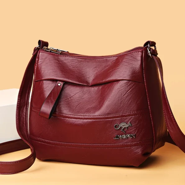 Elegant Leather One Shoulder Handbag Shopping Bag  Women’s Fashion Handbag Sheepskin grain Beautiful Lady Crossbody Bag Beautiful Crossbody Bags