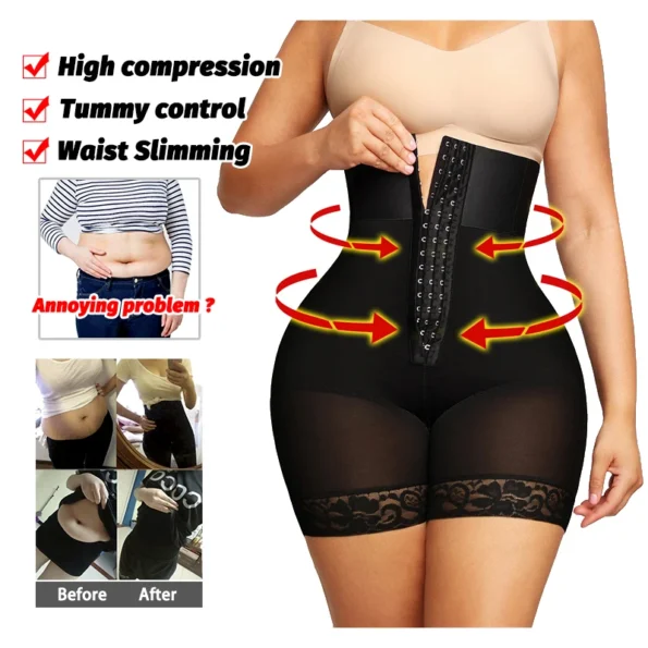 High Waist Shaper Panties Hip Buttock Lifter Belly Control Shorts Sexy Lace Shapewear Intimate Underwear Slimming Girdles for Women Buttock Girls Underwear