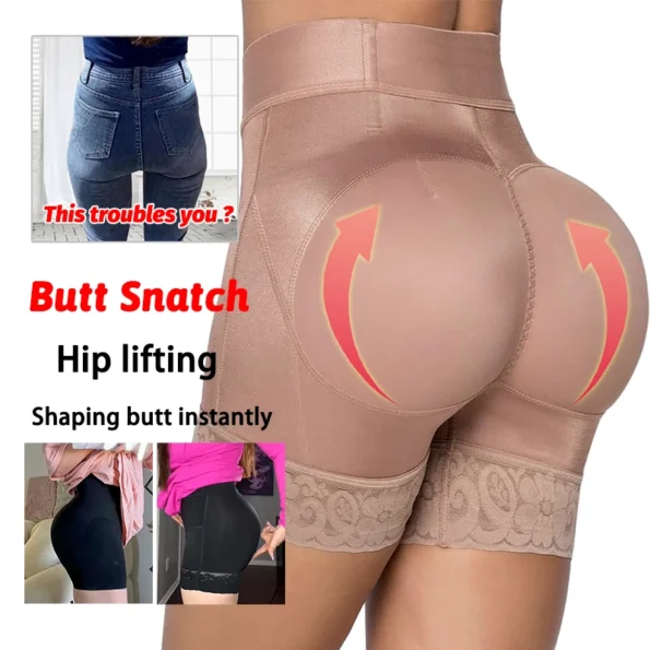 High Waist Shaper Panties Hip Buttock Lifter Belly Control Shorts Sexy Lace Shapewear Intimate Underwear Slimming Girdles for Women Buttock Girls Underwear