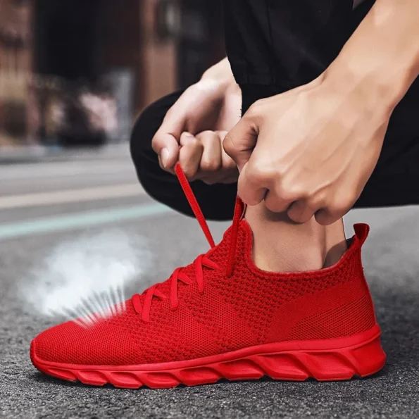 Hot Sale Light Man Running Shoes Comfortable Breathable Men’s Sneaker Casual Antiskid and Wear-resistant Jogging Men Sport Shoes Antiskid Casual Shoes