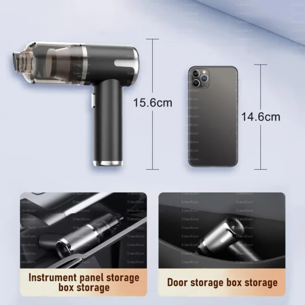 Powerful Car Vacuum Cleaner Wireless Blowing Suction High Power Vehicle laptop Multifunction Portable Vacuum Cleaner for car Blowing Motorcycle Accessories & Parts
