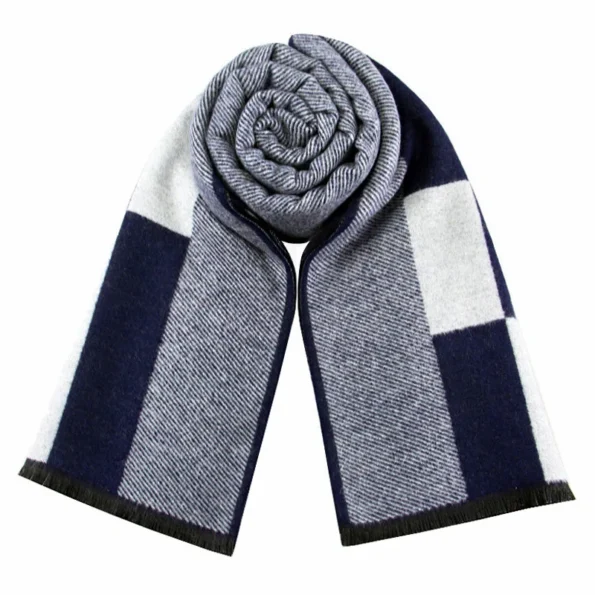 Classic Autumn & Winter Warm Plaid Man Scarf Cashmere 2022 Men's Scarves