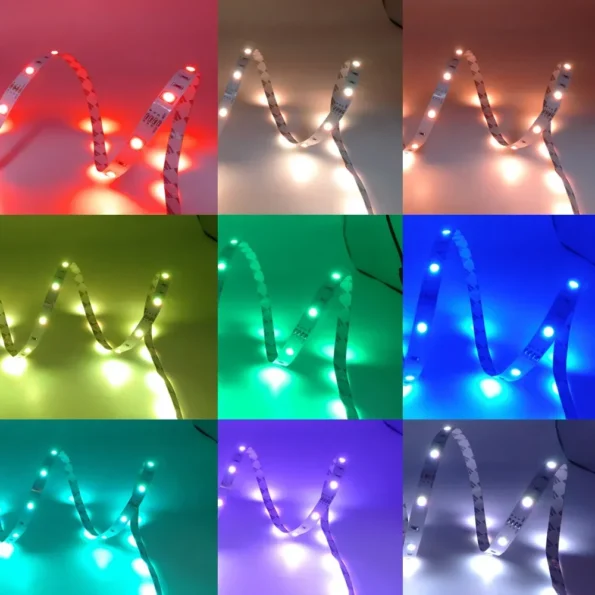 Rgb Led Light Strips 5V USB Bluetooth Wifi 5 10 Meters Led Adhesive Tape Led Wall Room Decor Ice String Holiday Lighting Band Adhesive Interior Decorations