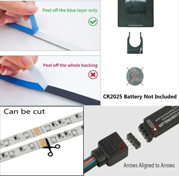 Rgb Led Light Strips 5V USB Bluetooth Wifi 5 10 Meters Led Adhesive Tape Led Wall Room Decor Ice String Holiday Lighting Band Adhesive Interior Decorations