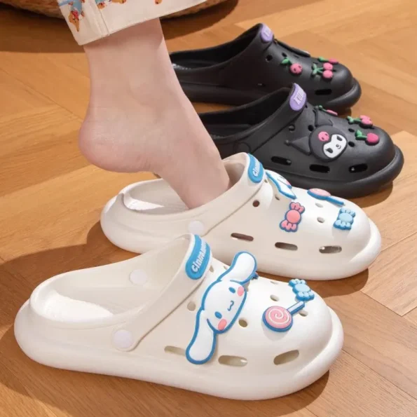 Sanrio Hello Kitty Non Slip Women Cute SlidesSlippers Cloud Woman Slippers & Flats