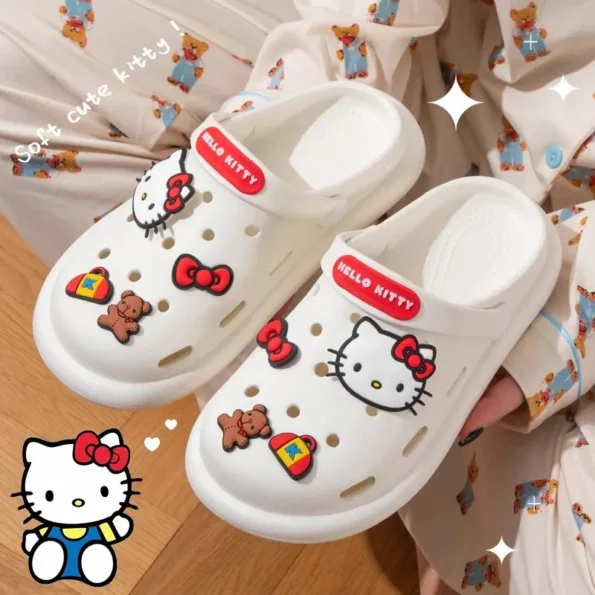 Sanrio Hello Kitty Non Slip Women Cute SlidesSlippers Cloud Woman Slippers & Flats