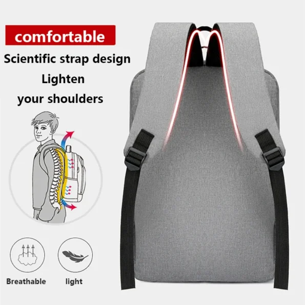Waterproof Business Backpack Men USB School Backpacks 15.6 Inch Laptop Backpack Large Capacity Bagpacks for Men Back Pack Bags 15.6 Men's Backpacks