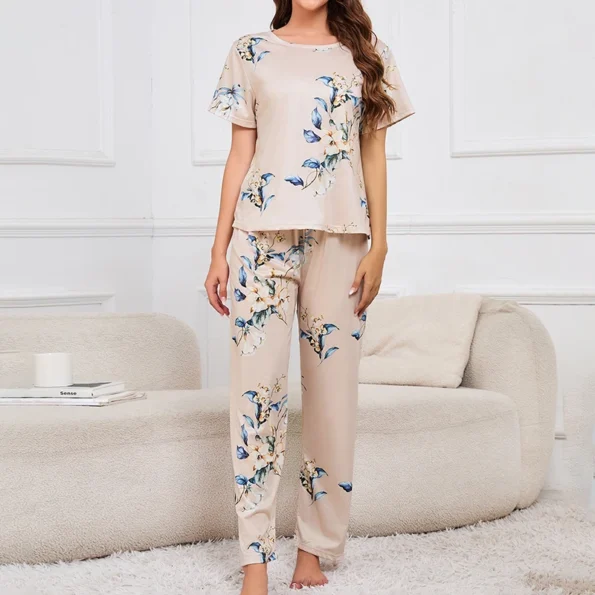 3 Piece Loungewear Nighty Sleepwear Sets Pajamas Set for Women 200574005 Sleepwear & Robes