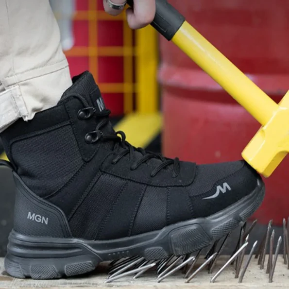 Work Boots Indestructible Safety Shoes for Men Boots Man Boots