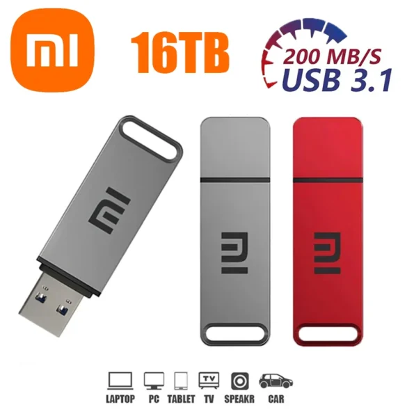 Xiaomi USB 3.1 Flash Drive 16TB High-Speed Transfer Pen Drive Storage Devices For Computer 16tb USB Flash Drives