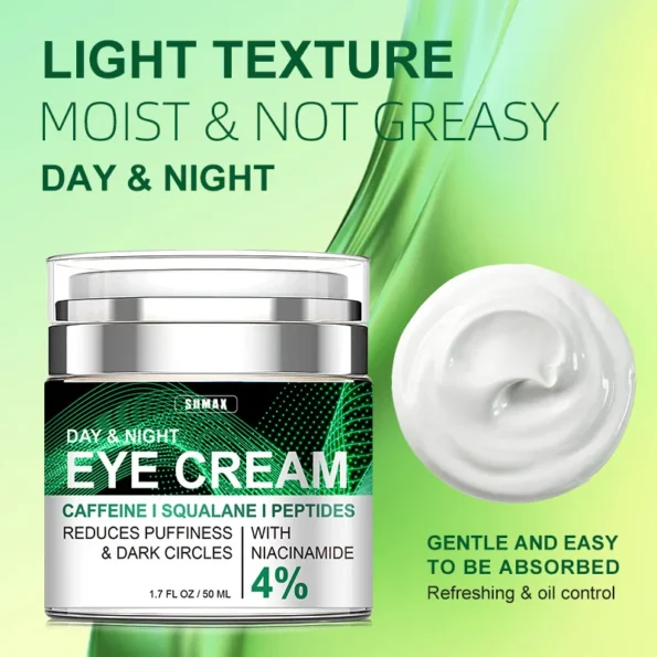Day and Night  Eye Cream for Dark Circles and  Eye Bags Removal ᵈᵃʳᵏ Herbs & Vitamins