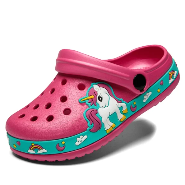 Cute New Summer Kids Cartoon Slides Slippers Sandals for Toddlers and children Animal Boys Shoes