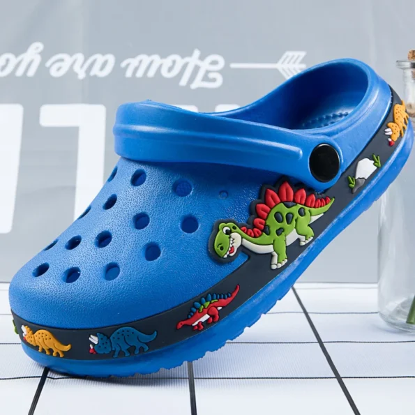 Cute New Summer Kids Cartoon Slides Slippers Sandals for Toddlers and children Animal Boys Shoes