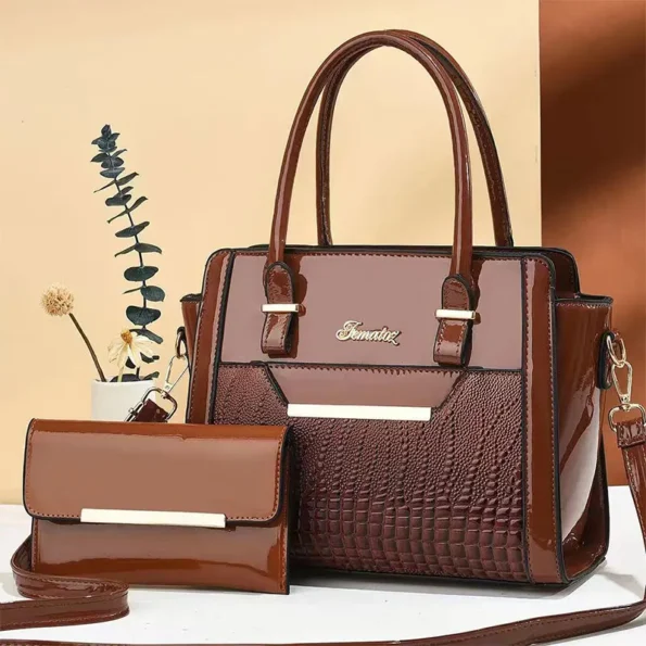 Large capacity crocodile print handbag mother high quality shoulder tote bag for women crocodile Totes