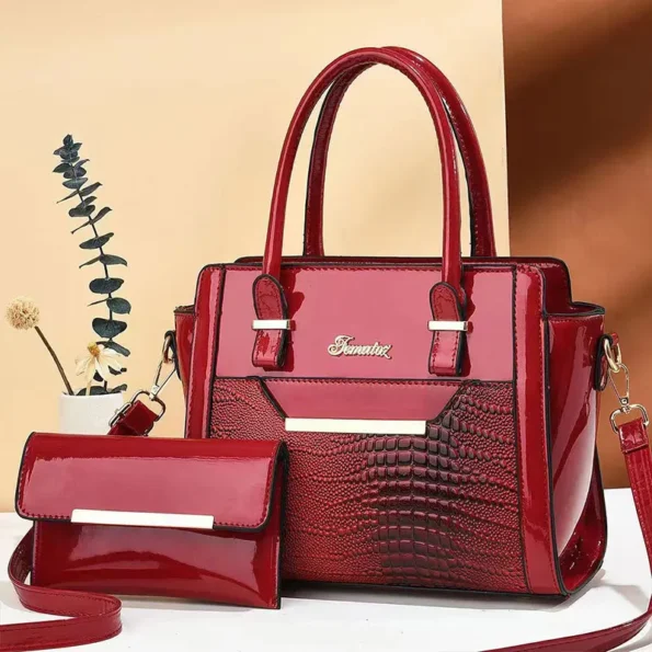 Large capacity crocodile print handbag mother high quality shoulder tote bag for women crocodile Totes