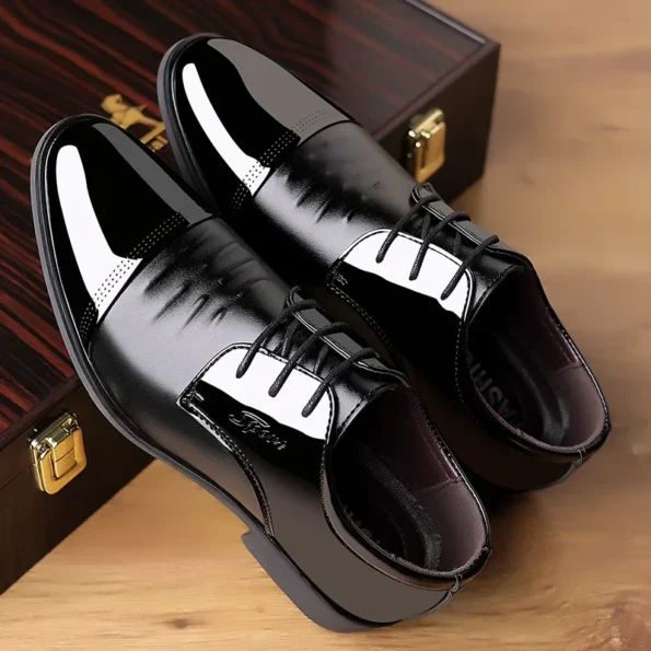 Formal Patent Leather Pointed Toe Shoes for Men 38-48 Formal Shoe