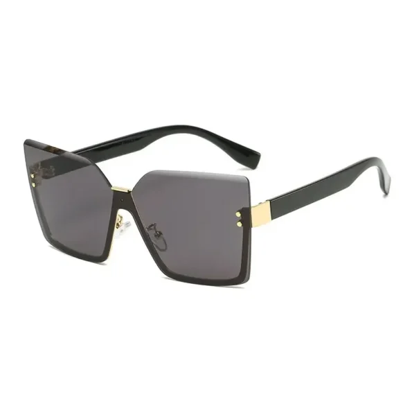 New European And American Style Half-frame Metal Fashion Slim Women Anti-UV Sunglasses Anti-uv Gifts for Her