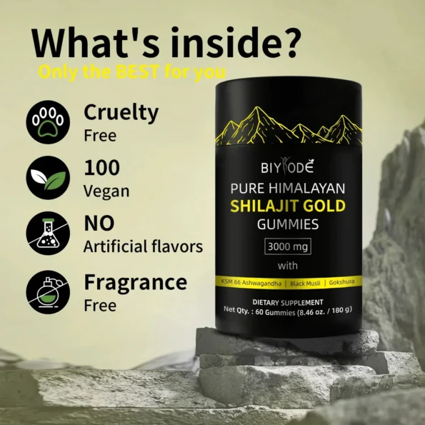 Pure Himalayan Shilajit gummies 100% Herbs & Vitamins