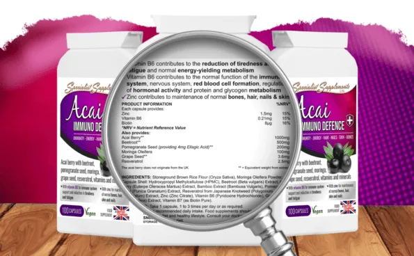 Acai Immuno Defence Energy Antioxidants