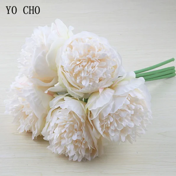 5pc Big Peony Artifcial Silk Flower for Home and Event Decor Artifcial Interior Decorations